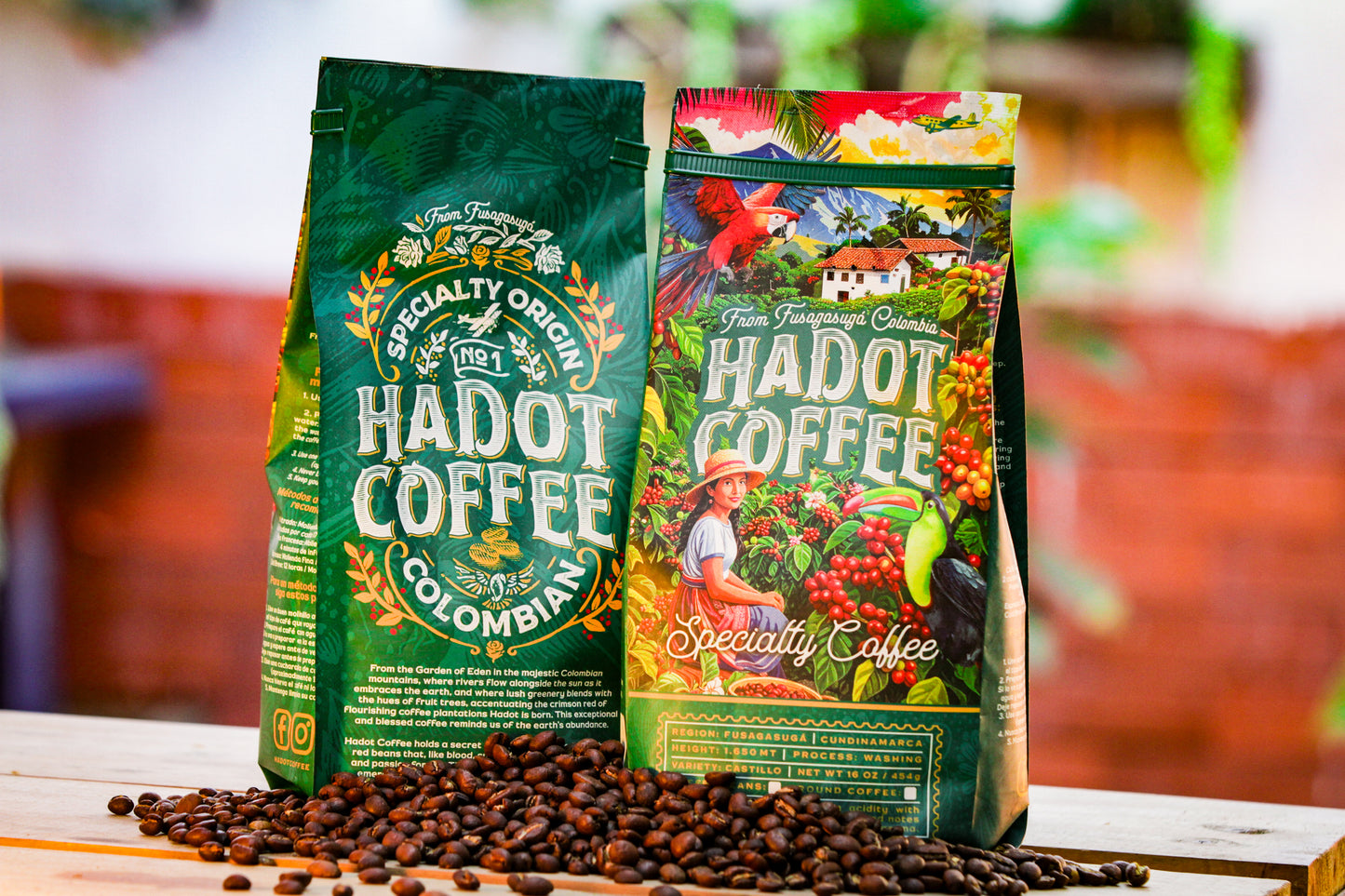Hadot Specialty Whole Coffee Beans - 1 lb Bag