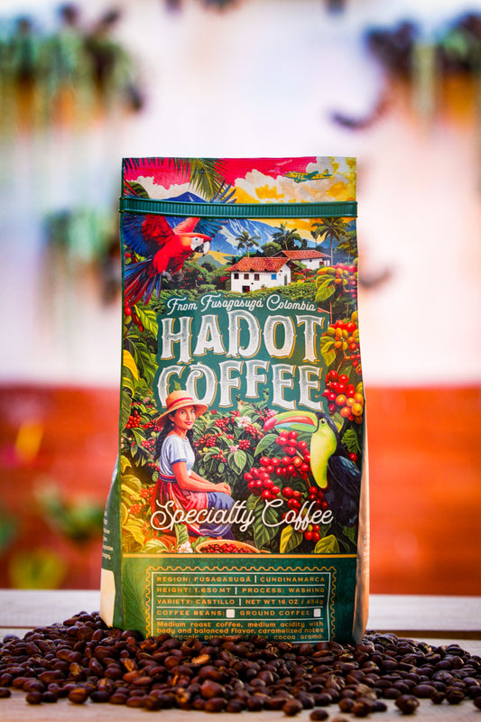 Hadot Specialty Whole Coffee Beans - 1 lb Bag