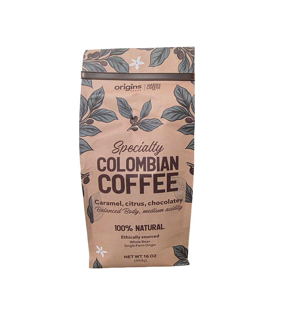 ORIGINS HOUSE Specialty-Grade Colombian Coffee: Whole Coffee Beans - 85 Cupping Score