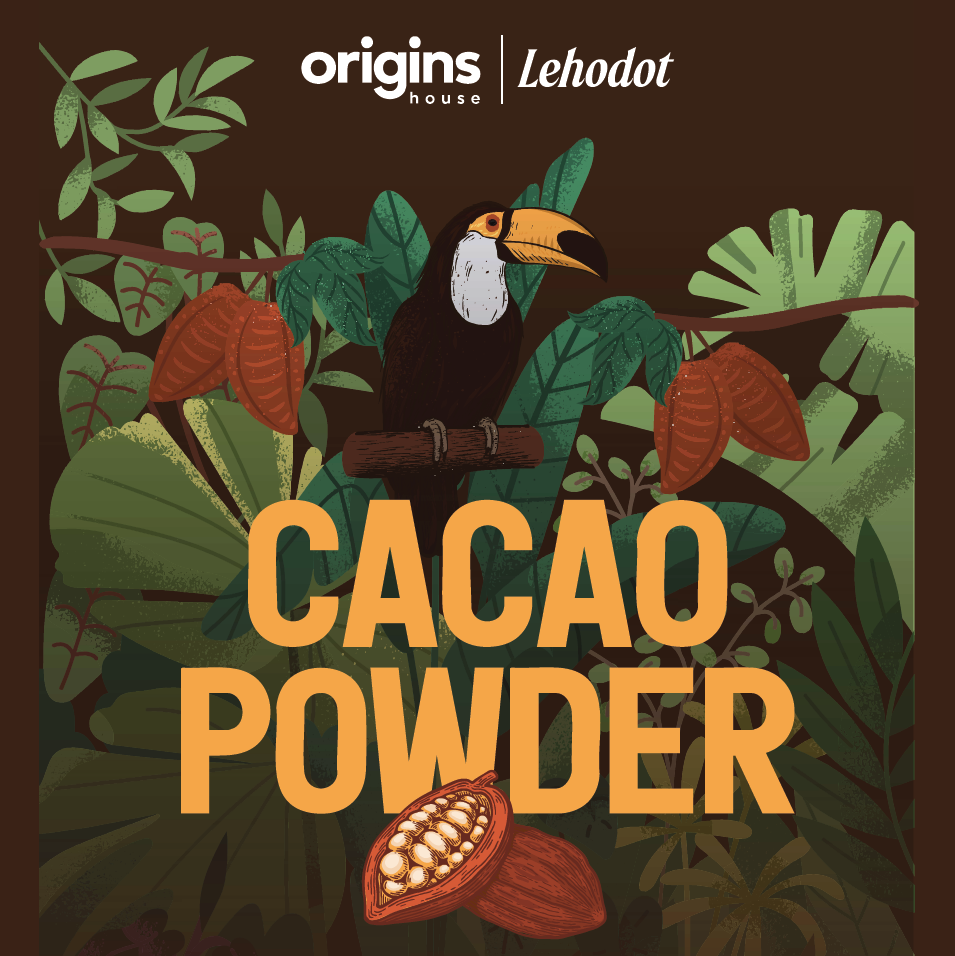 ORIGINS HOUSE 100% Cacao Powder: 32 oz (2LB) Cocoa Powder